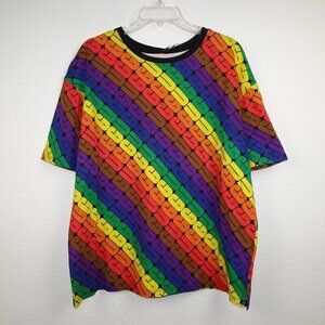 UGG Logo Pride T-Shirt Unisex Size M Toni Pride Rainbow Oversized Tee